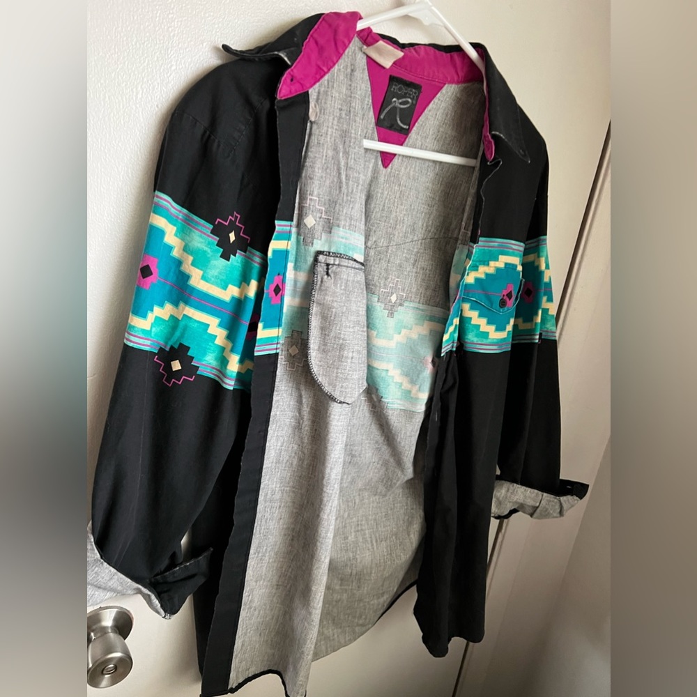 Aztec Button Up